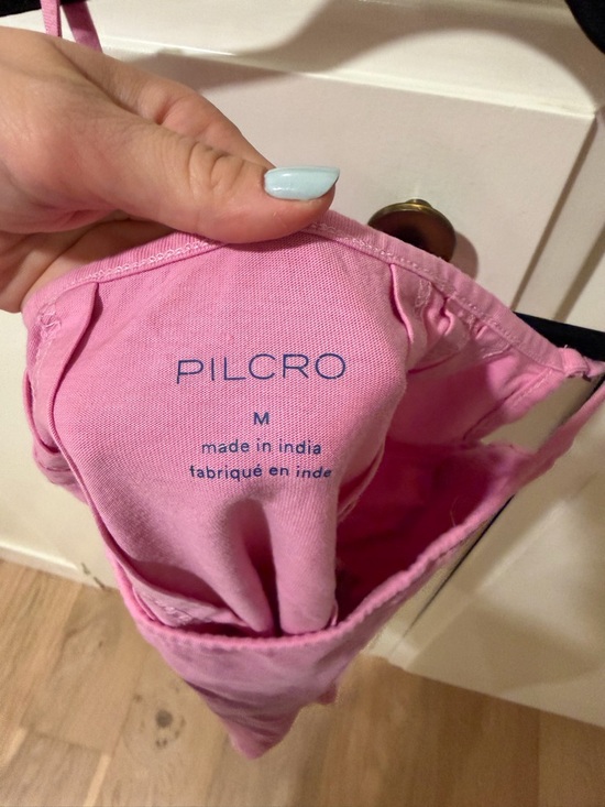 Pilcro Pink Spaghetti-Strap Crop Camisole - Picture 2 of 3